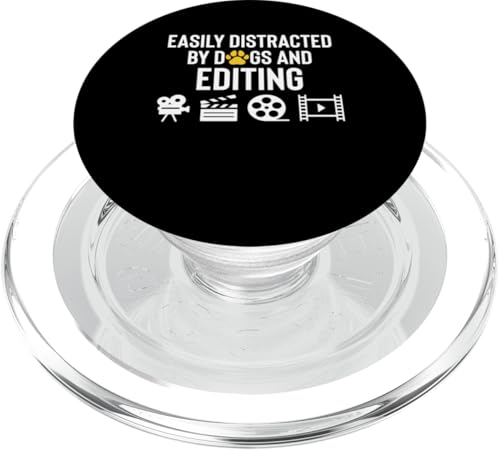 Easily Distracted By Dogs And Editing Editor PopSockets PopGrip für MagSafe Easily Distracted By Dogs And Editing Editor PopSockets PopGrip für MagSafe von Filmemacher Film Bearbeitung Designs