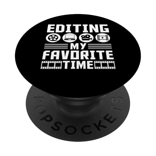 Editing My Favorite Time Filmmaker Movie Editor PopSockets Klebender PopGrip Editing My Favorite Time Filmmaker Movie Editor PopSockets Klebender PopGrip von Filmemacher Film Bearbeitung Designs