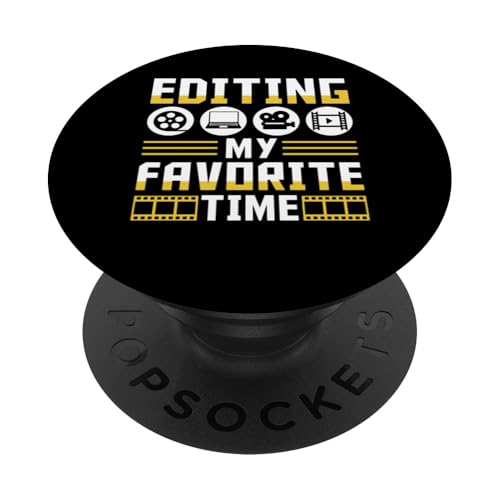 Editing My Favorite Time Filmmaker Movie Editor PopSockets Klebender PopGrip Editing My Favorite Time Filmmaker Movie Editor PopSockets Klebender PopGrip von Filmemacher Film Bearbeitung Designs