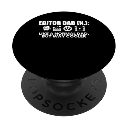 Editor Dad Defintion Fathers Day Filmmaker Movie Editor PopSockets Klebender PopGrip Editor Dad Defintion Fathers Day Filmmaker Movie Editor PopSockets Klebender PopGrip von Filmemacher Film Bearbeitung Designs