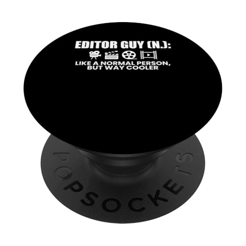 Editor Guy Definition Filmmaker Movie Editor PopSockets Klebender PopGrip Editor Guy Definition Filmmaker Movie Editor PopSockets Klebender PopGrip von Filmemacher Film Bearbeitung Designs