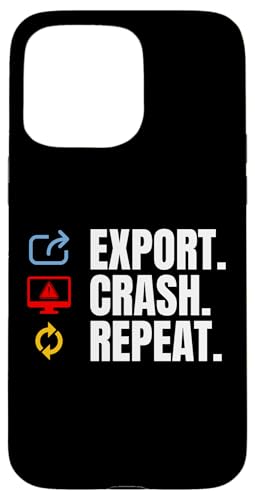 Export Crash Repeat Filmmaker Movie Editor Hülle für iPhone 15 Pro Max von Filmemacher Film Bearbeitung Designs