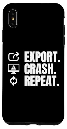 Export Crash Repeat Filmmaker Movie Editor Hülle für iPhone XS Max von Filmemacher Film Bearbeitung Designs