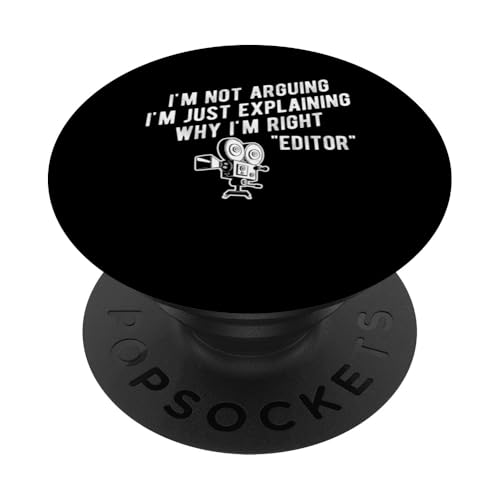 Im Not Arguing Im Just Explaining Filmmaker Movie Editor PopSockets Klebender PopGrip Im Not Arguing Im Just Explaining Filmmaker Movie Editor PopSockets Klebender PopGrip von Filmemacher Film Bearbeitung Designs