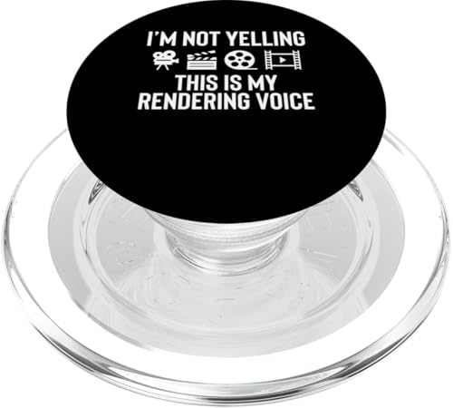 Im Not Yelling This Is My Rendering Voice Editor PopSockets PopGrip für MagSafe Im Not Yelling This Is My Rendering Voice Editor PopSockets PopGrip für MagSafe von Filmemacher Film Bearbeitung Designs
