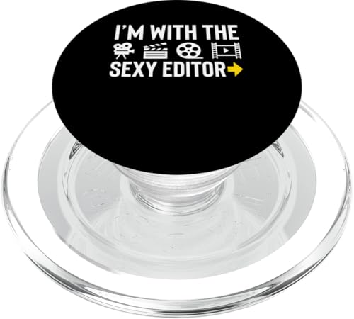 Im With The Sex Editor Filmmaker Movie Editor PopSockets PopGrip für MagSafe von Filmemacher Film Bearbeitung Designs