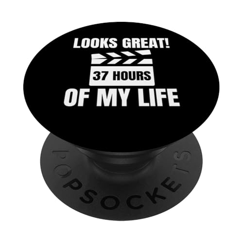 Looks Great! 37 Hours Of My Life Filmmaker Movie Editor PopSockets Klebender PopGrip Looks Great! 37 Hours Of My Life Filmmaker Movie Editor PopSockets Klebender PopGrip von Filmemacher Film Bearbeitung Designs
