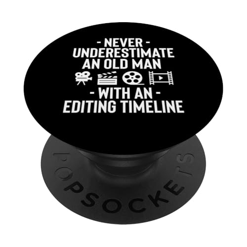 Never Underestimate An Old Man With An Editing Timeline PopSockets Klebender PopGrip Never Underestimate An Old Man With An Editing Timeline PopSockets Klebender PopGrip von Filmemacher Film Bearbeitung Designs