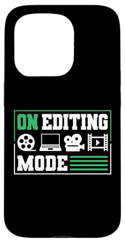 On Editing Mode Filmmaker Movie Editor Hülle für iPhone 15 Pro von Filmemacher Film Bearbeitung Designs