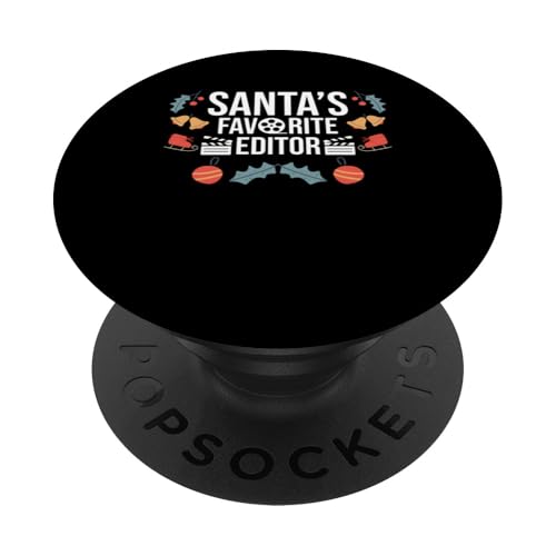 Santas Favorite Editor Xmas Christmas PopSockets Klebender PopGrip Santas Favorite Editor Xmas Christmas PopSockets Klebender PopGrip von Filmemacher Film Bearbeitung Designs