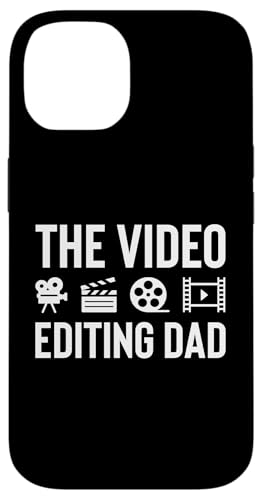 The Video Editing Dad Fathers Day Filmmaker Movie Editor Hülle für iPhone 14 von Filmemacher Film Bearbeitung Designs