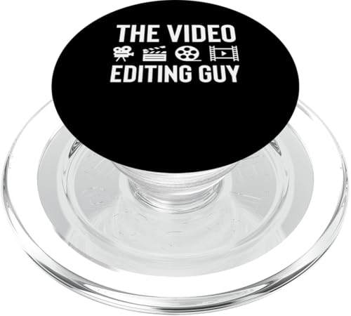 The Video Editor Guy Filmmaker Movie Editor PopSockets PopGrip für MagSafe von Filmemacher Film Bearbeitung Designs