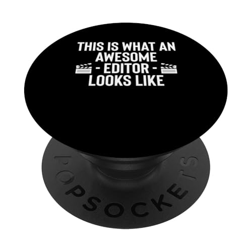 This Is What An Awesome Editor Looks Like PopSockets Klebender PopGrip von Filmemacher Film Bearbeitung Designs