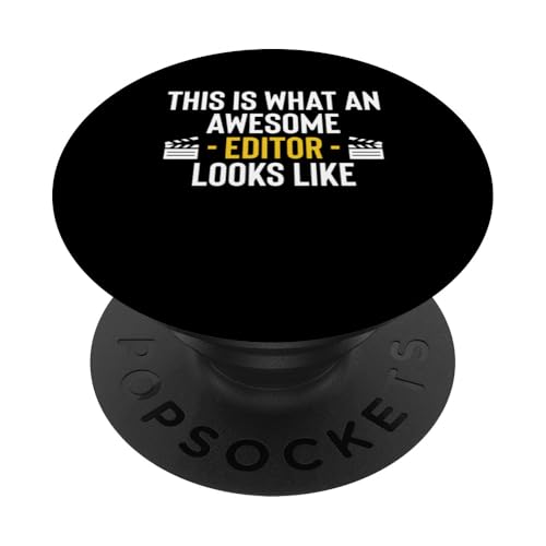This Is What An Awesome Editor Looks Like PopSockets Klebender PopGrip This Is What An Awesome Editor Looks Like PopSockets Klebender PopGrip von Filmemacher Film Bearbeitung Designs