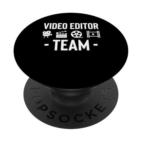 Video Editor Team Filmmaker Movie Editor PopSockets Klebender PopGrip Video Editor Team Filmmaker Movie Editor PopSockets Klebender PopGrip von Filmemacher Film Bearbeitung Designs