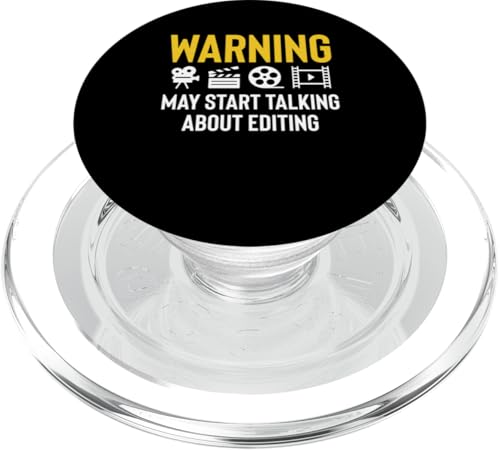 Warning May Start Talking About Editing Filmmaker Movie PopSockets PopGrip für MagSafe Warning May Start Talking About Editing Filmmaker Movie PopSockets PopGrip für MagSafe von Filmemacher Film Bearbeitung Designs