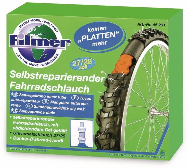 FILMER Selbstreparierender Fahrradschlauch (27"/28") von Filmer
