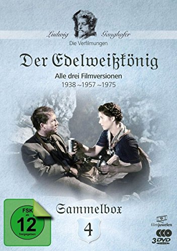 Der Edelweißkönig (1938, 1957, 1975) - Die Ganghofer Verfilmungen - Sammelbox 4 (Filmjuwelen) [3 DVDs] von Filmjuwelen