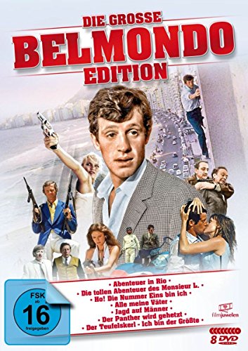 Die große Belmondo-Edition (u.a. Abenteuer in Rio, Monsieur L., Der Teufelskerl, Der Panther wird gehetzt) [8 DVDs] von Filmjuwelen
