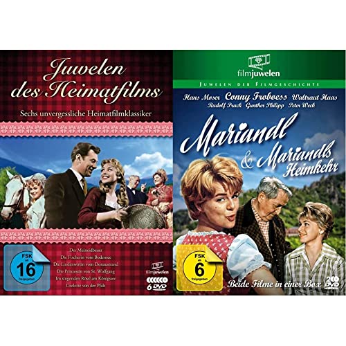 Juwelen des Heimatfilms: Sechs unvergessliche Heimatfilmklassiker [6 DVDs] & Mariandl und Mariandls Heimkehr - Doppelbox (Filmjuwelen) [2 DVDs] von Filmjuwelen
