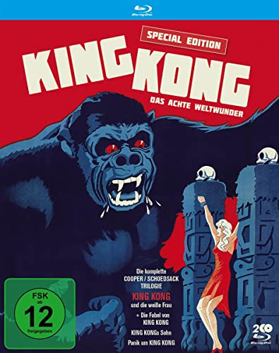 King Kong - Das achte Weltwunder: Die komplette Cooper-/Schoedsack-Trilogie (Special Edition) + Originalsynchro "Die Fabel von King Kong" (Filmjuwelen) [Blu-ray] von Filmjuwelen