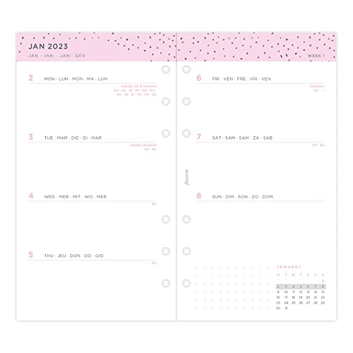Confetti WTV Illustrated Diary Refill Pack Filofax Personalsonal 2023, 23-68491 von Filofax