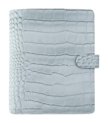 FILOFAX Classic Croc A5 Organiser Silver Mist 2025 von Filofax