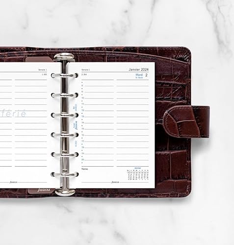 FILOFAX Kalender Tag pro Seite – Französisch – Pocket – 2024 von Filofax