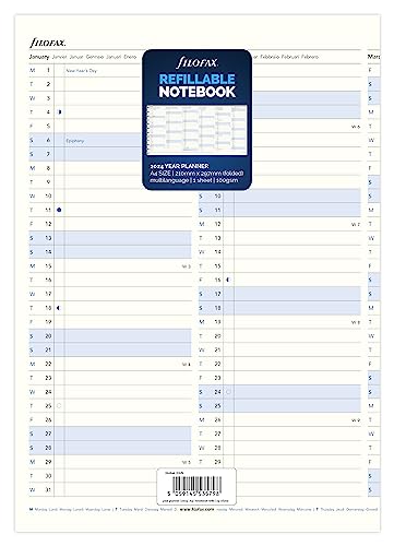 FILOFAX Kalendereinlage A4 Notebook Month Planer 2024 von Filofax