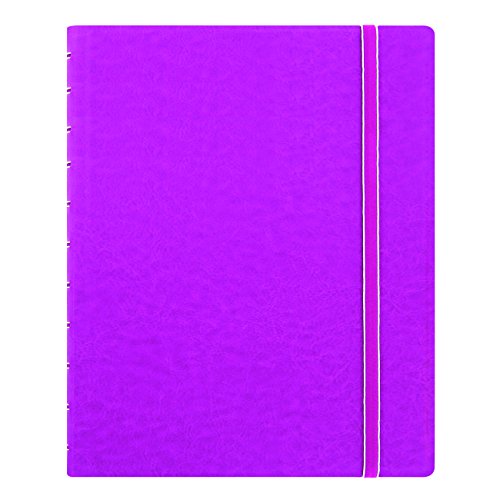 FILOFAX REFILLABLE NOTEBOOK CLASSIC, 10.8" x 8.5" Fuchsia - Elegant leather-look cover with moveable pages - Elastic closure, index, pocket and page marker (B115105U) von Filofax