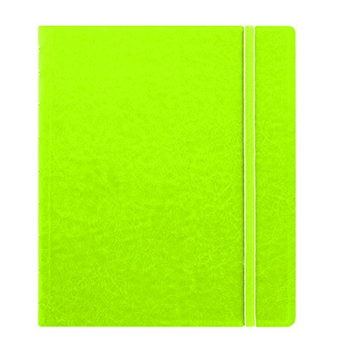 FILOFAX REFILLABLE NOTEBOOK CLASSIC, 9.25" x 7.25" Pear- Elegant leather-look cover with moveable pages - Elastic closure, index, pocket and page marker (B115907U) von Filofax