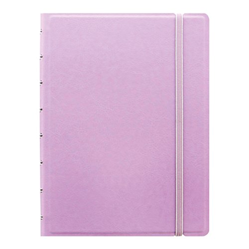 Filofax B115054U Nachfüllbares Pastell-Notizbuch, A5 (21 x 12,7 cm), 112 cremefarbene bewegliche Seiten, Index, Taschen- und Lesezeichen, Orchideefarben von Filofax