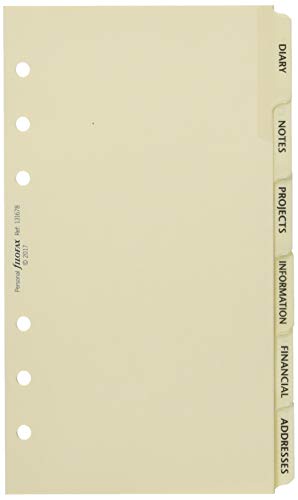 Filofax 131678 Personal Sachregister, creme von Filofax