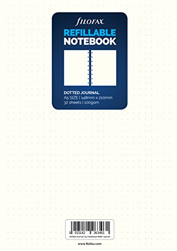 Filofax 152016 A5 Dotted Tagebuch Refill Notebook von Filofax