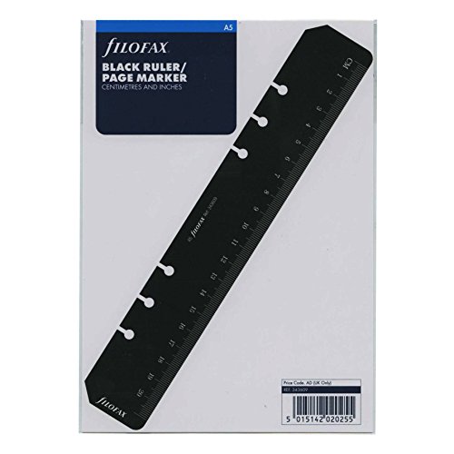 Filofax 343609 Lineal/Lesezeichen, schwarz von Filofax