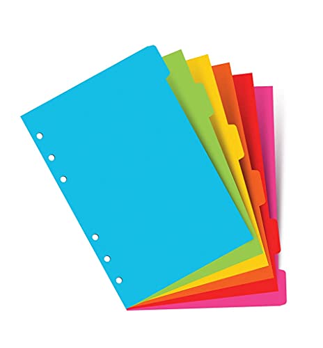 Filofax A5 Brights Register mit 6 Blanko-Registern. von Filofax