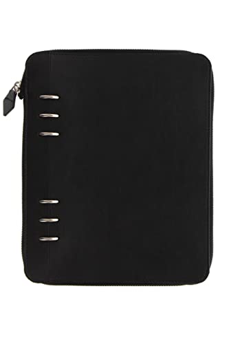 Filofax A5 Notizbuch Schreibmappe Clipbook Classic Schwarz ZIP Ringbuch 145015 von Filofax