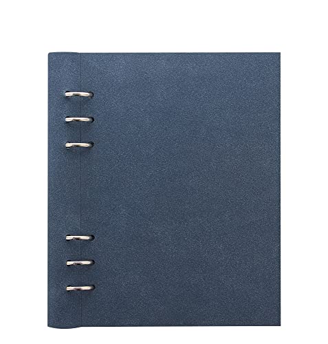 Filofax Clipbook Architexture A5 Notebook Blue Suede Blau 25mm Notizbuch 145006 von Filofax
