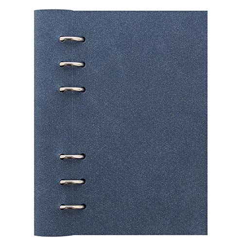 Filofax Clipbook Architexture PER Notebook Blue Suede Blau A6 Kunstleder auffüllbar Notizbuch 143004 von Filofax