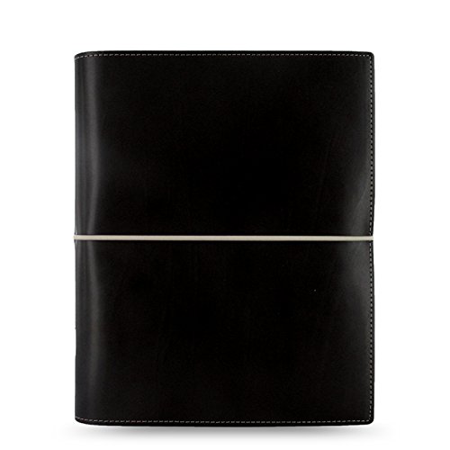 Filofax Domino Persönlicher Organiser Gummibandverschluss nachfüllbar A5, Schwarz von Filofax