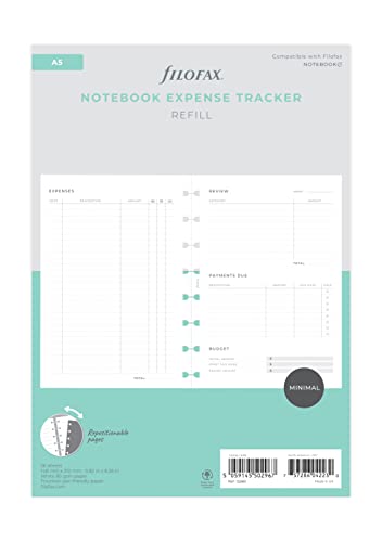 Filofax Einlage Organiser Activity Planner Notebook Refill - A5, White (132849) von Filofax