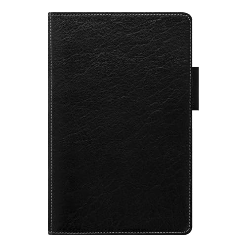 Filofax Heritage Organizer, persönliche kompakte Größe, Schwarz – Premium-Leder, sechs Ringe, Baumwollcreme, Wochenansicht, Kalender, Tagebuch, mehrsprachig, 2025 (C026020) von Filofax