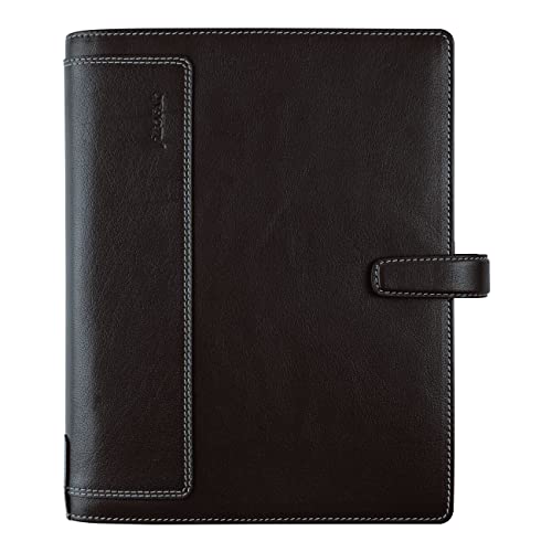 Filofax Holborn Organizer A5 Größe Braun - Vollnarben-Büffelleder Sechs Ringe mit Baumwollcreme Wochenkalender Kalender Kalender 2024 (C025122-24) von Filofax