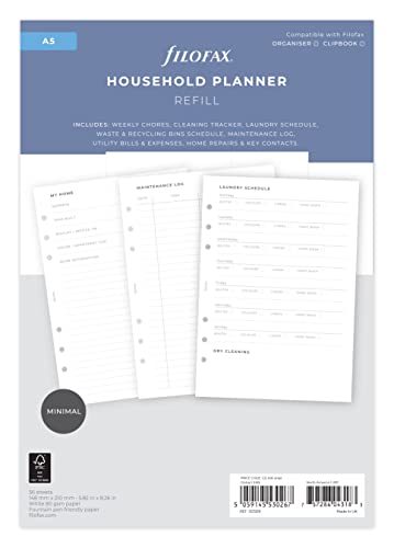 Filofax Household Planner Refill - A5 von Filofax