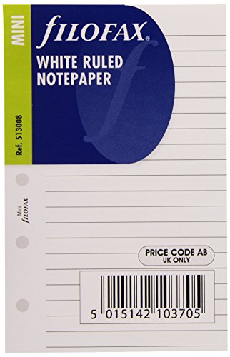 Filofax Mini White Ruled Notepaper von Filofax