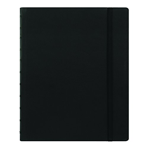 Filofax Nachfüllbares Notizbuch, klassisch, 27,4 x 21,6 cm, Schwarz – eleganter Einband in Lederoptik mit beweglichen Seiten – Gummibandverschluss, Index, Tasche und Lesezeichen (B115101U), Briefgröße von Filofax