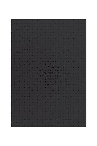 Filofax Notebook, Notizbuch in A5, Icon Refill Black von Filofax