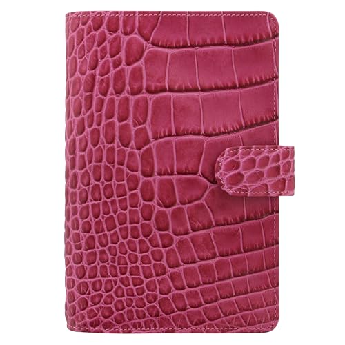 Filofax Persönlicher kompakter klassischer Krokodil-Organizer, Fuchsia von Filofax
