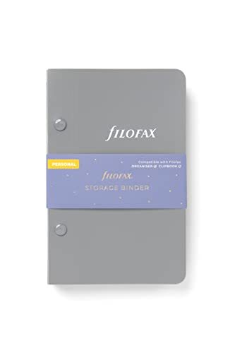 Filofax Personal 132919 Aufbewahrungsordner, Grau von Filofax