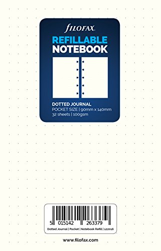 Filofax Pocket Classic weiß Dotted Tagebuch (122016) New 2017 von Filofax